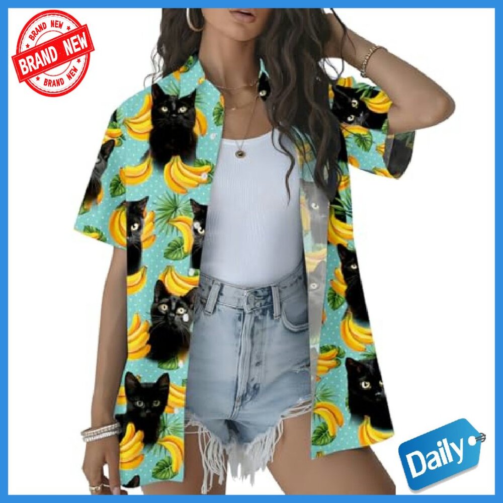 Lightweight Polyester Hawaiian Button Down Shirt … - image 3